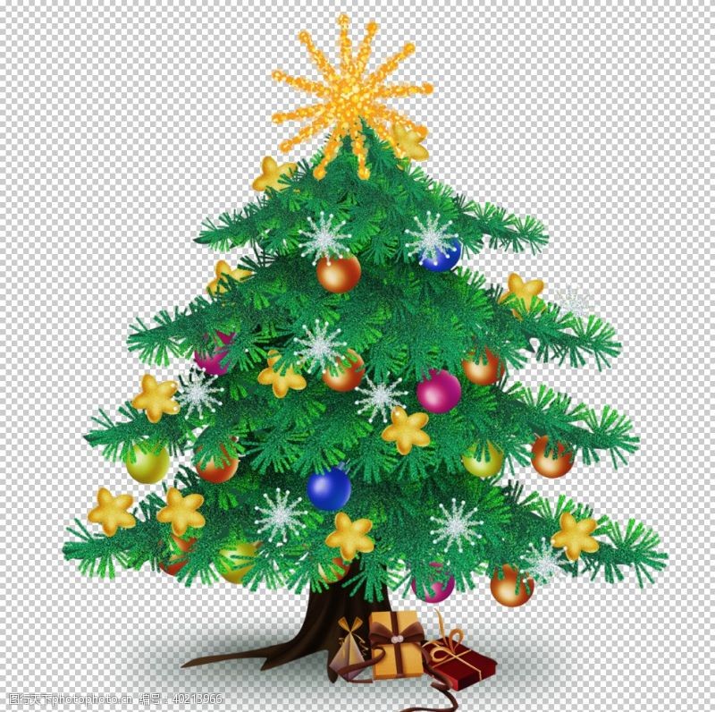 卡通矢量人物圣诞树素材节图片