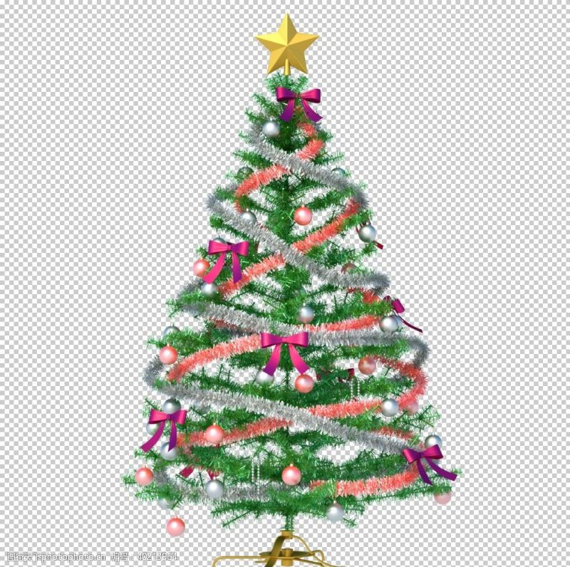 彩绘素材圣诞树素材图片