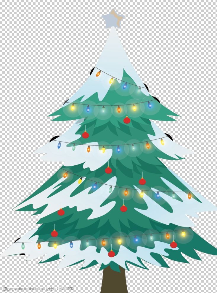 文字设计圣诞树素材图片