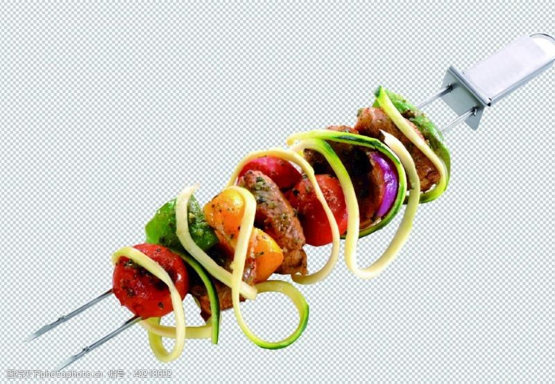 蔬菜食物串图片