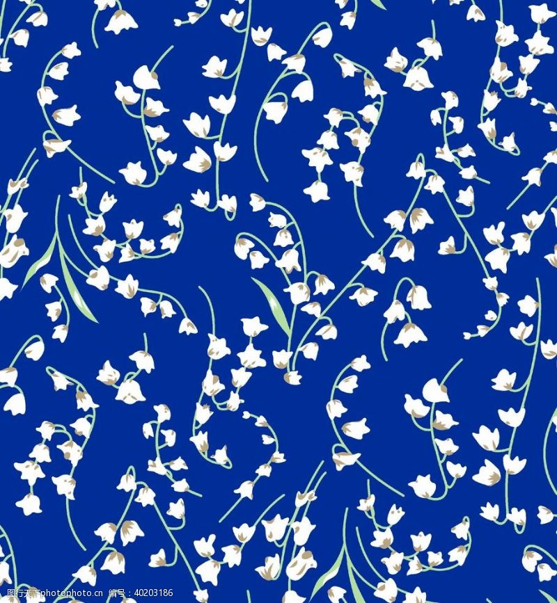 手绘花卉素材数码印花图片