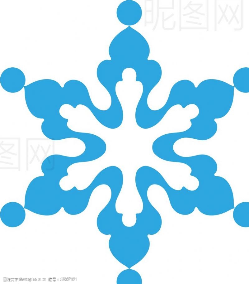 彩虹雪花图片