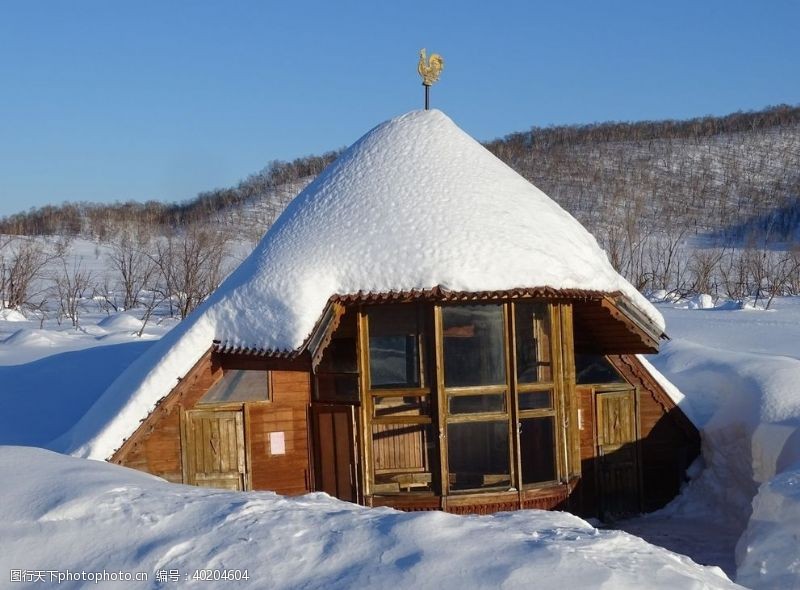 山水风景雪景图片