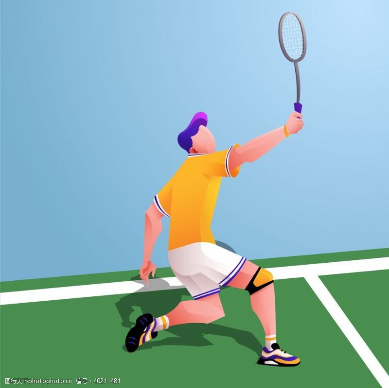 比赛运动羽毛球图片