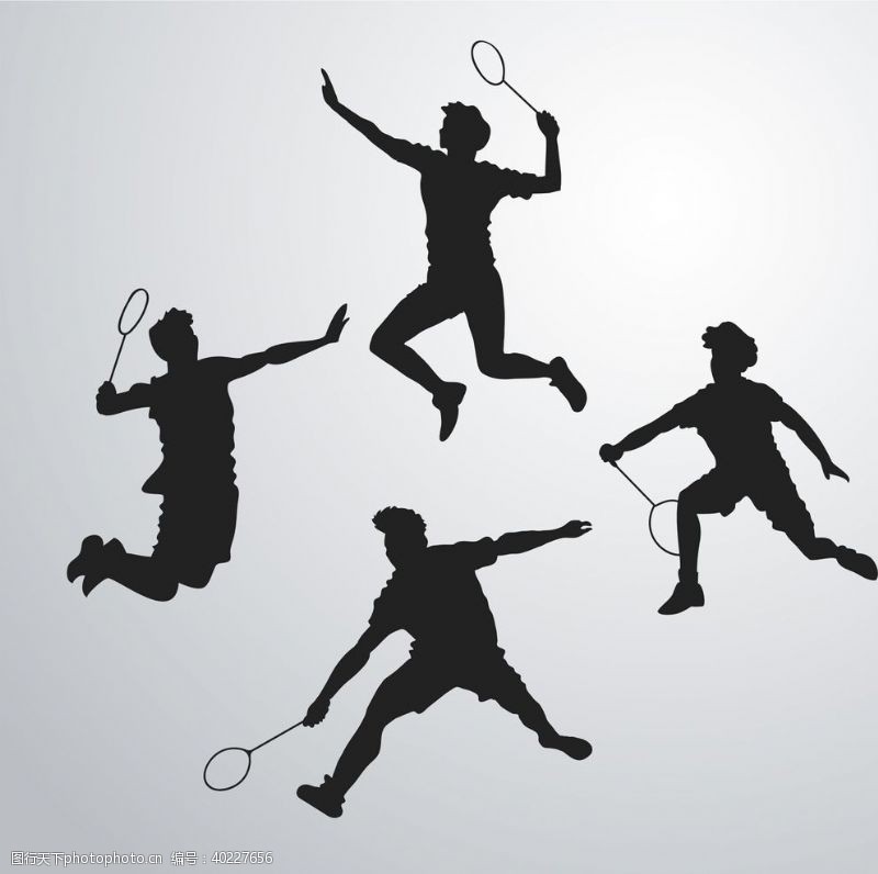 体育运动羽毛球图片