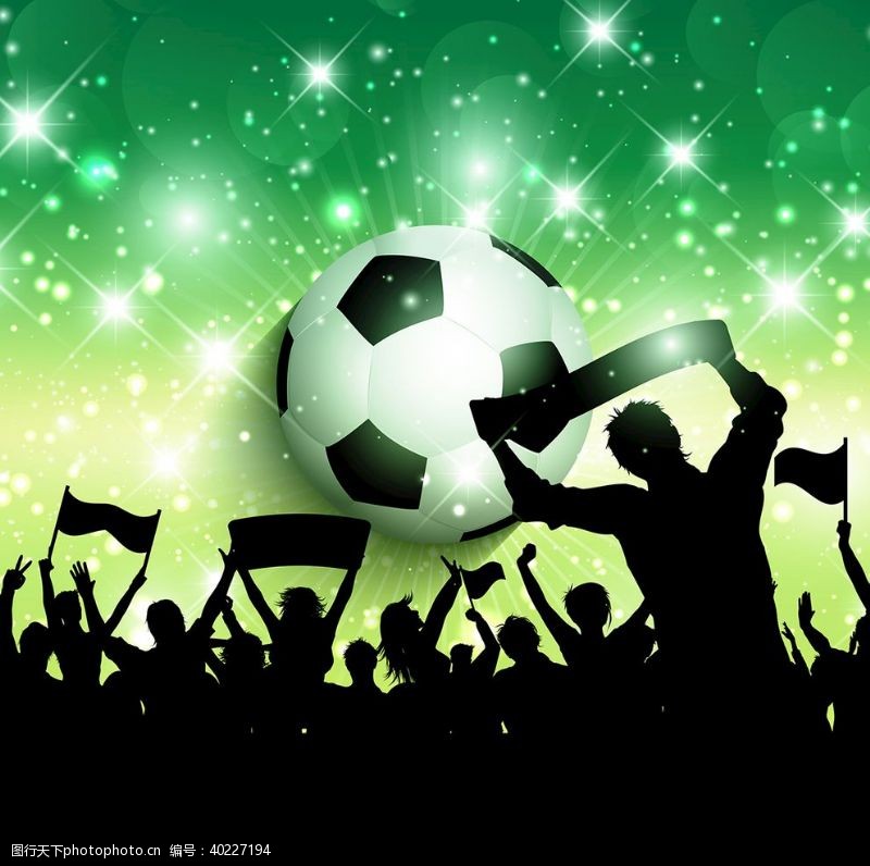 足球海报宣传足球体育运动图片