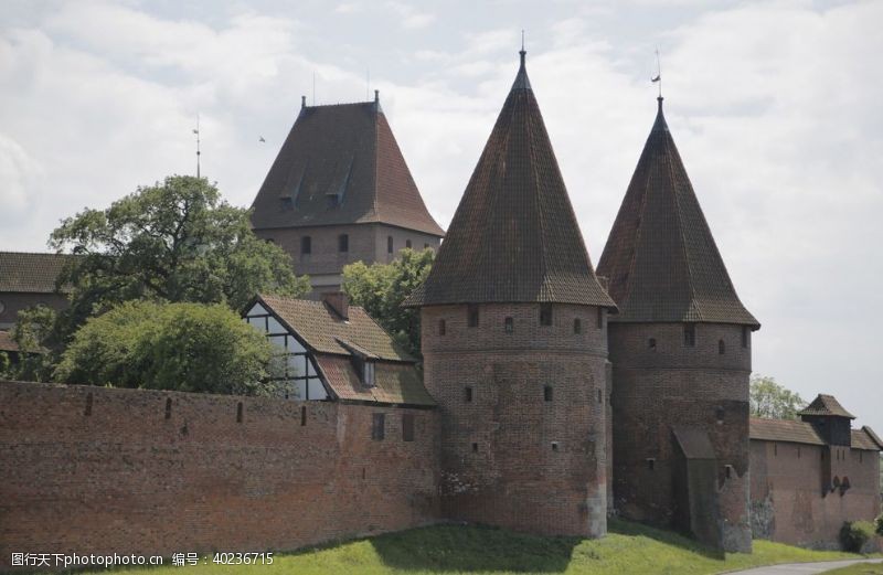欧洲建筑城楼古堡图片