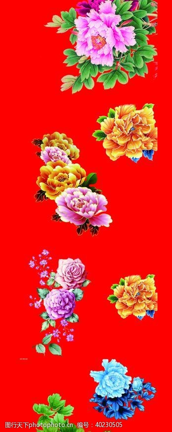 中国风中国红背景红色婚礼地毯图片