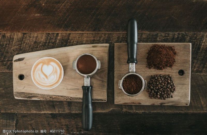 咖啡豆海报咖啡拉花图片
