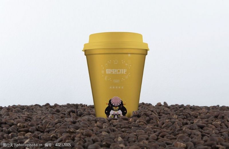 茶叶包装设计咖啡铁罐样机图片