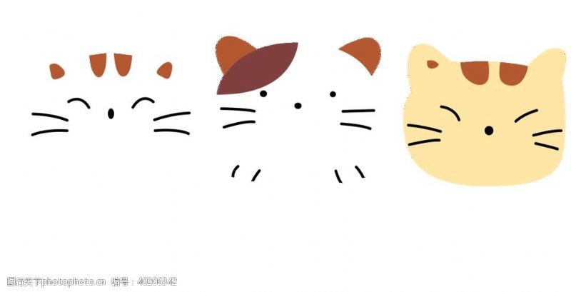 动物印花卡通猫咪图片