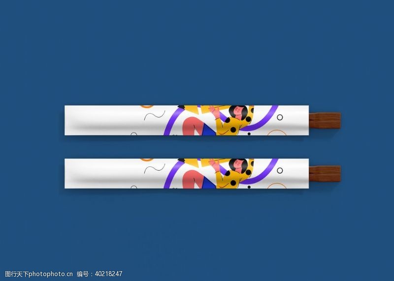 logo贴图样机筷子图片