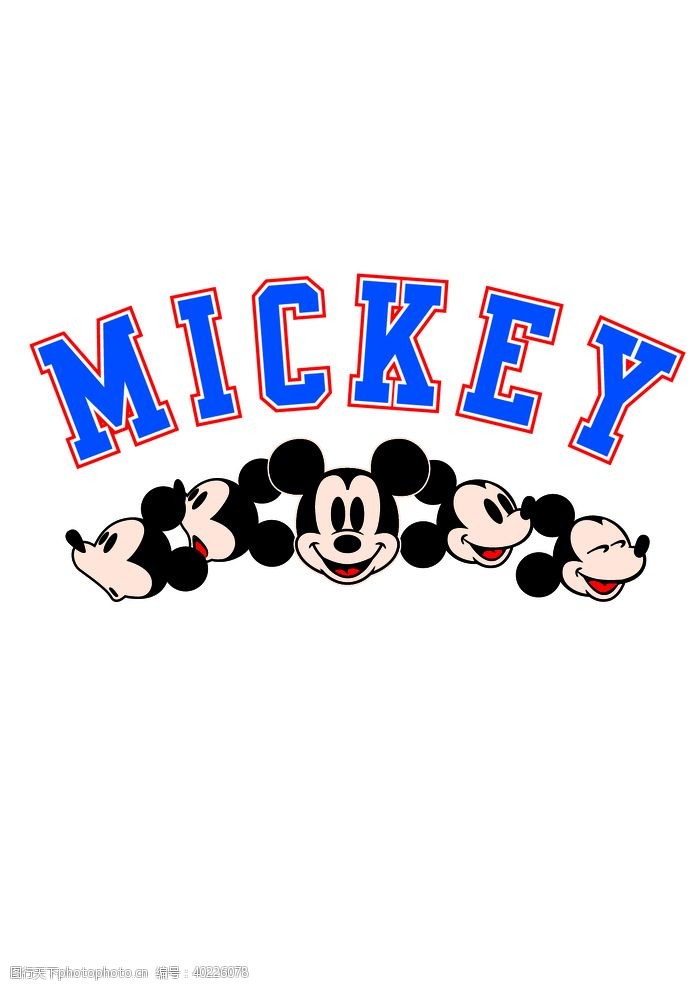 矢量男女MICKEY米奇头图片