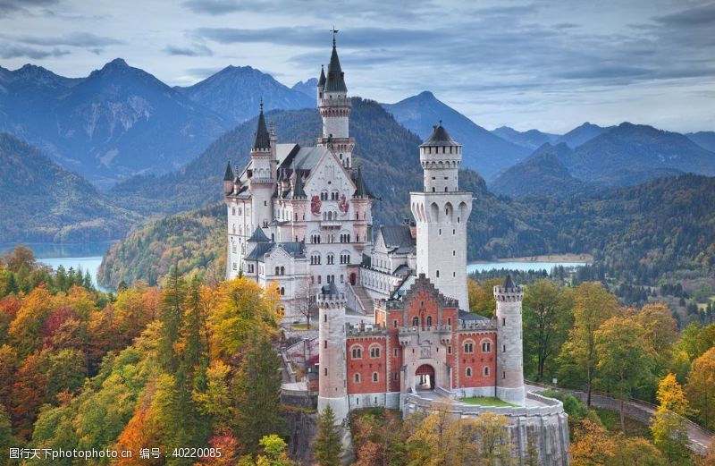 建筑群欧洲城堡风景图片