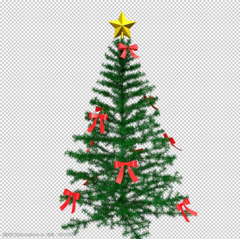 卡通房子圣诞树素材图片