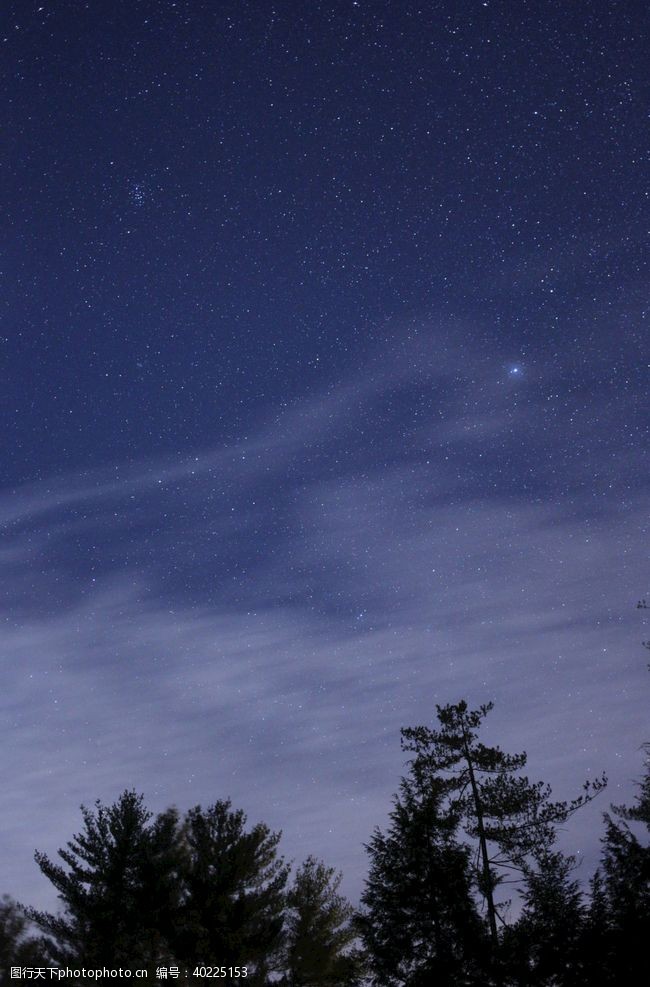 夏天夜晚星空夜图片