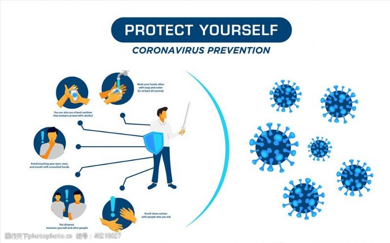 预防流感新冠预防图片