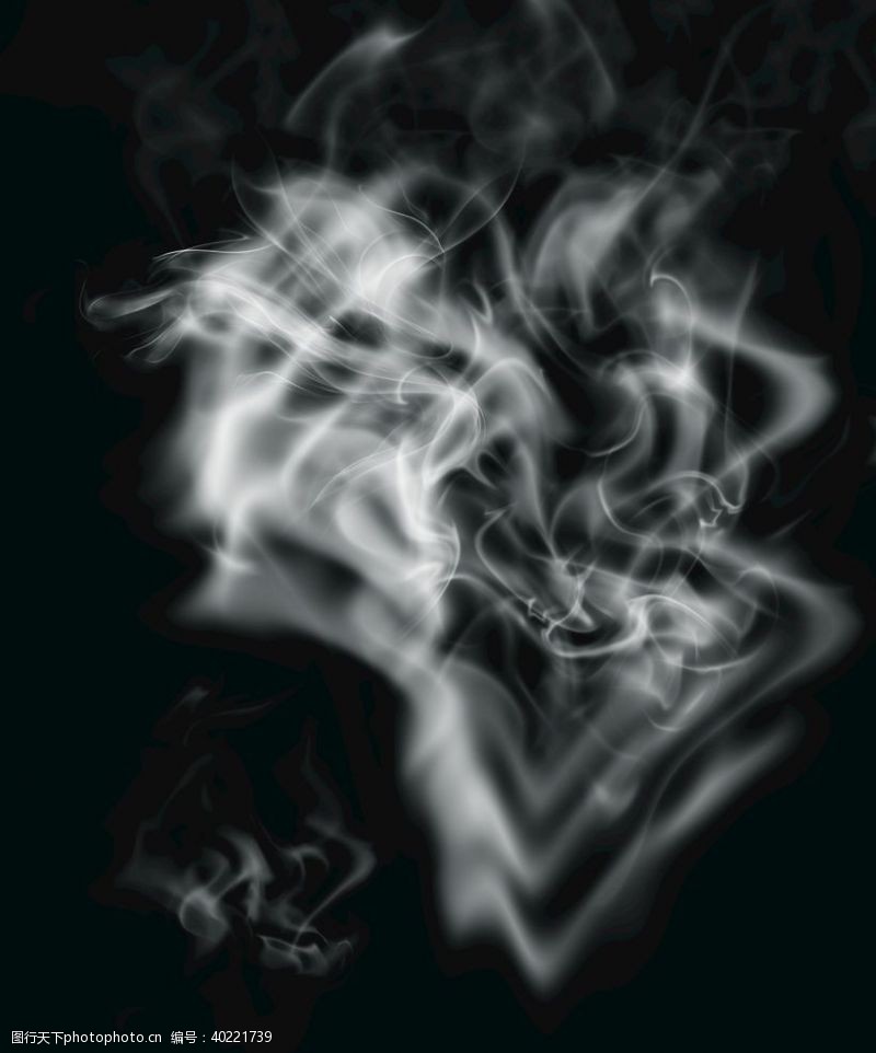 泡背景烟雾素材图片