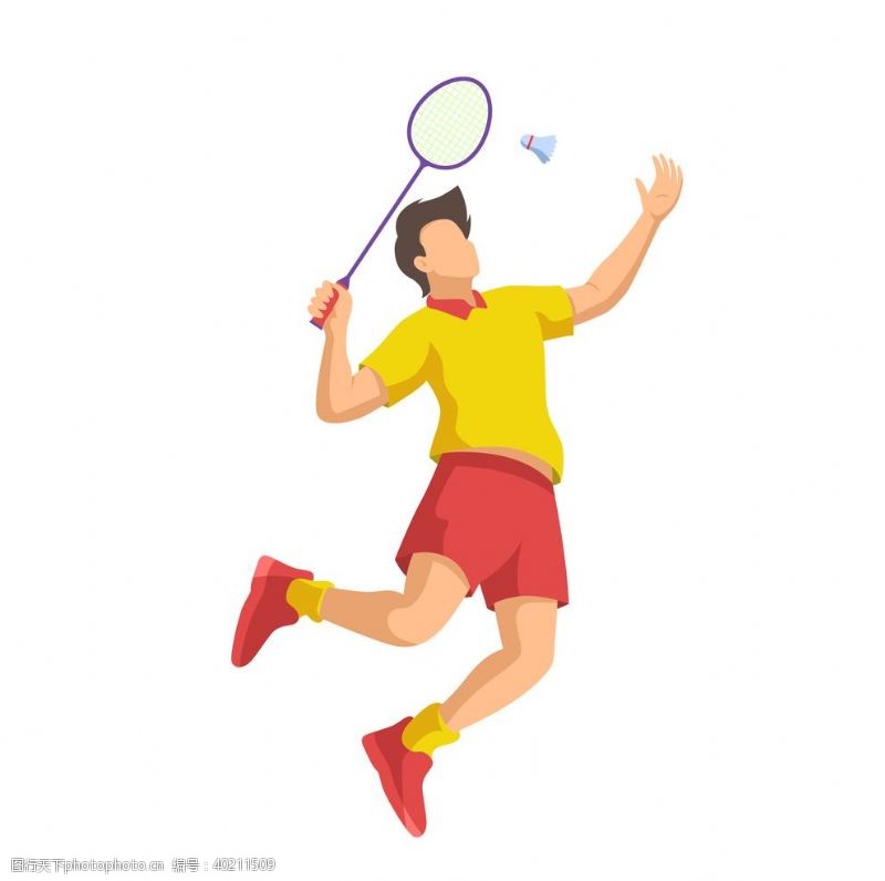 运动员羽毛球图片