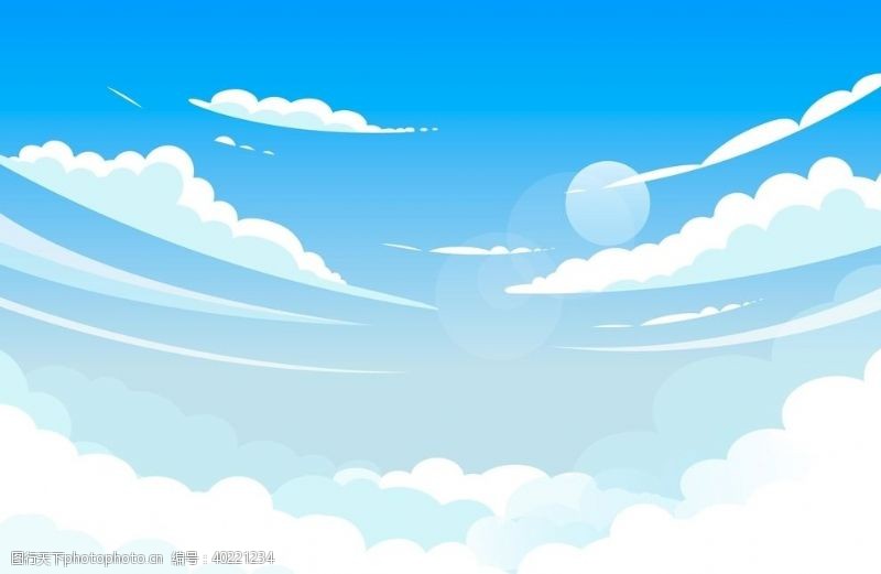 卡通云彩白云云朵图片