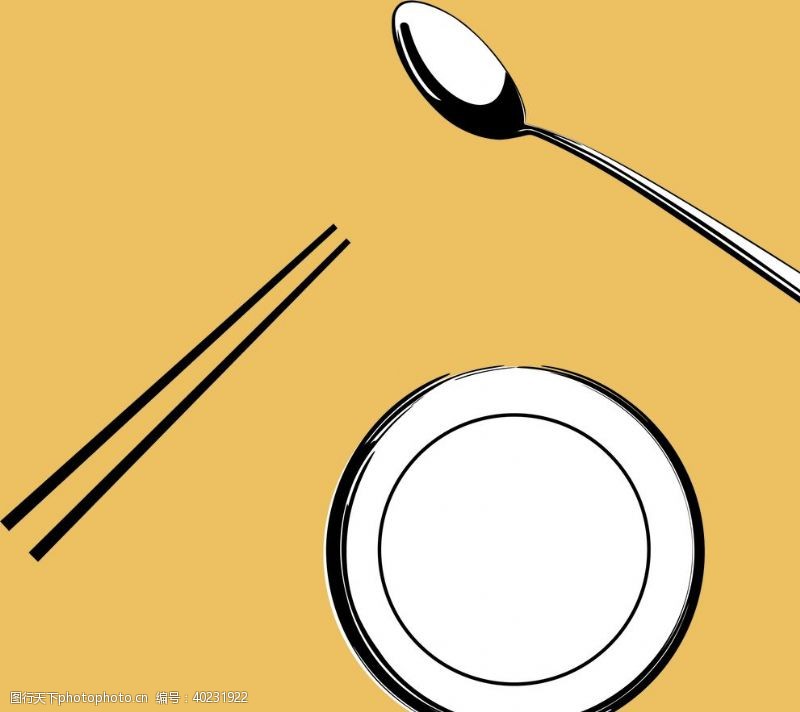 筷子餐具图案图片