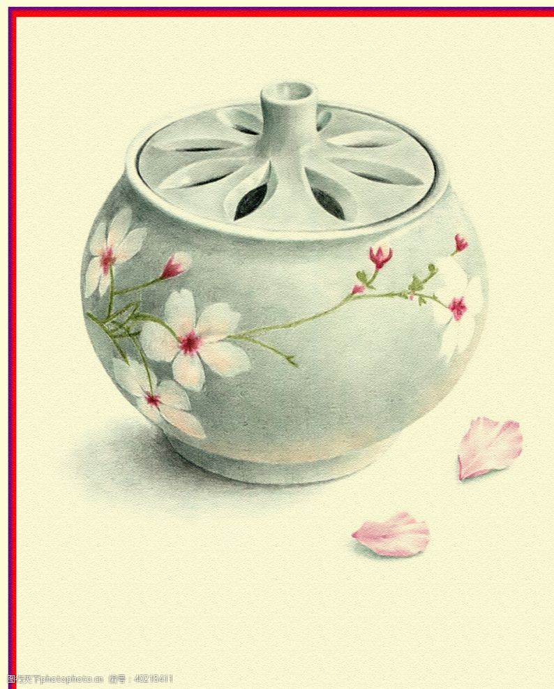 绘画书法茶壶图片