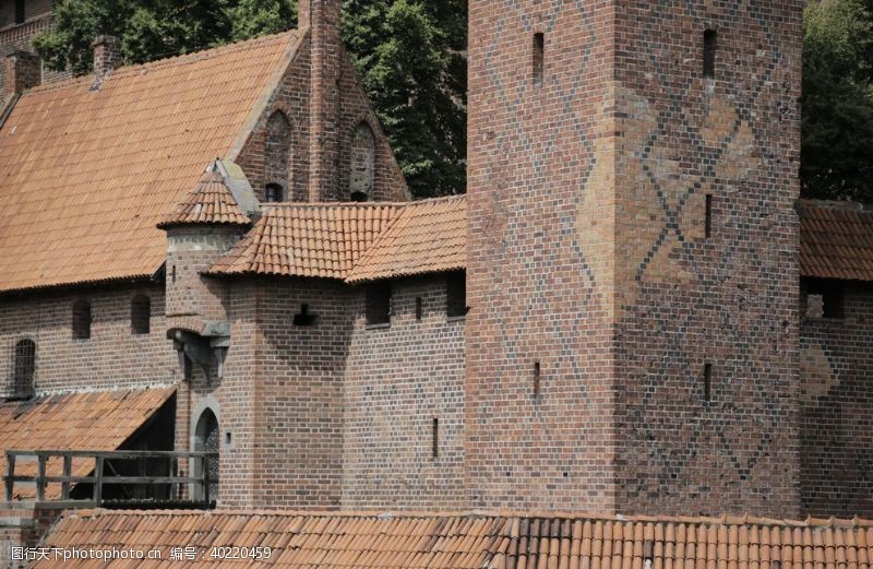 房屋模型城楼古堡图片