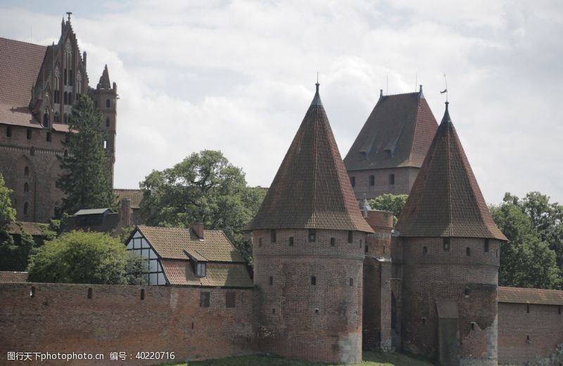 历史城楼古堡图片