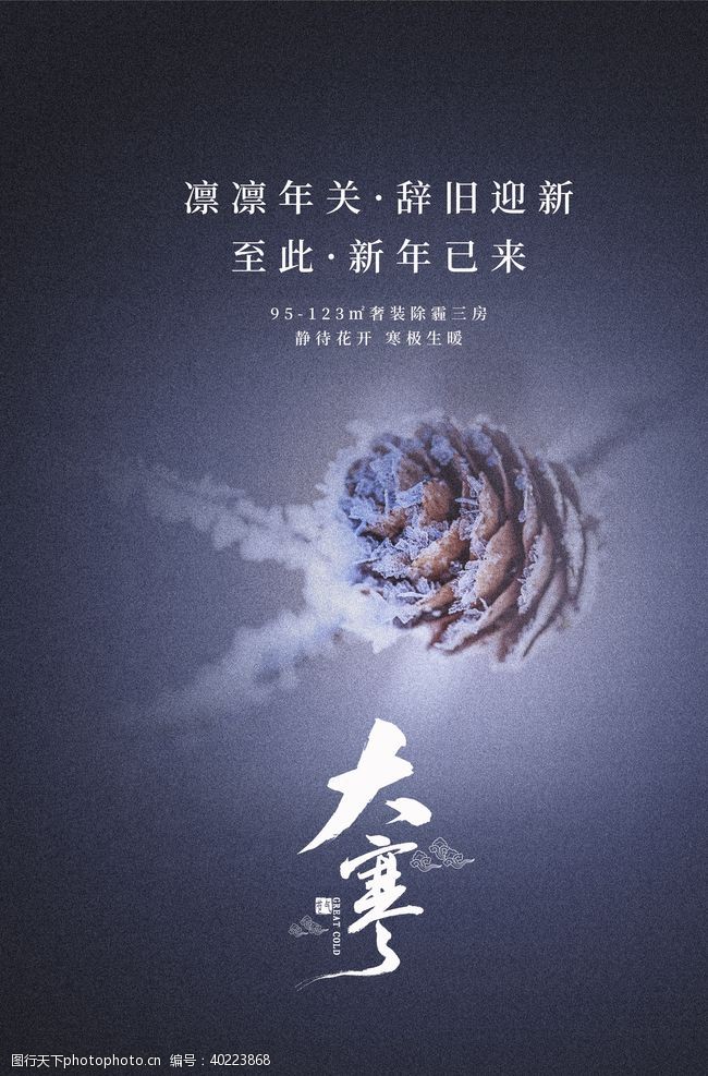 下雪大寒图片