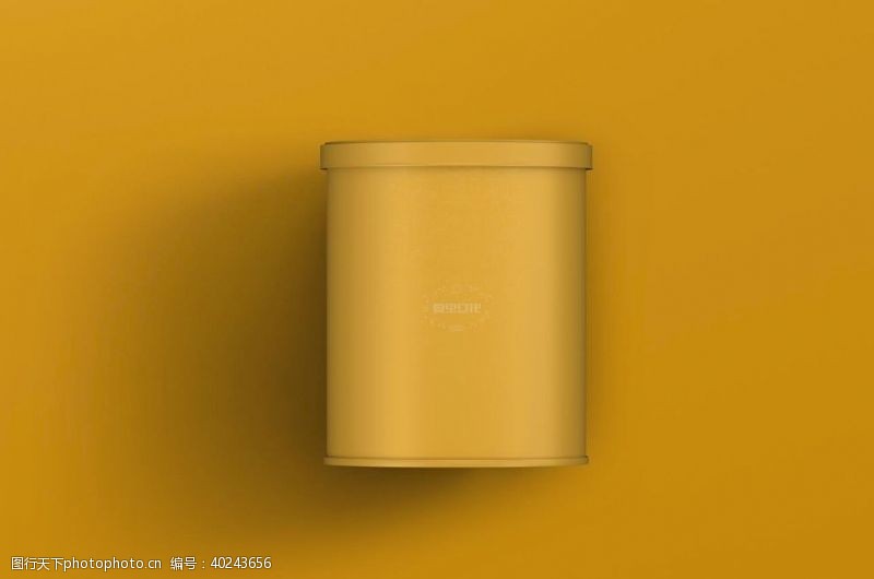 茶叶包装设计罐头样机图片