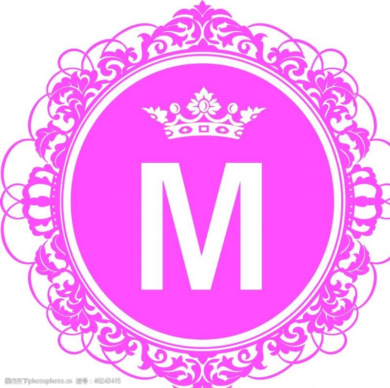 紫色花纹婚庆logo图片