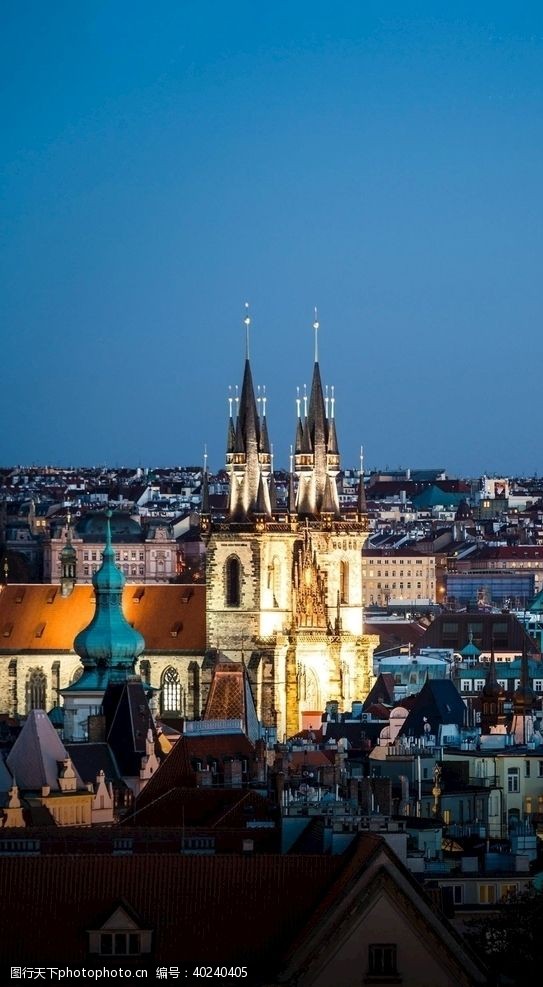 欧洲城市教堂图片