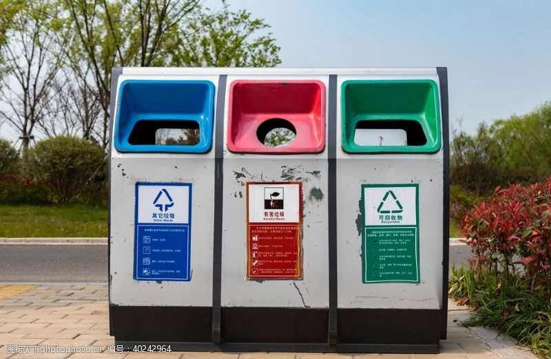 绿化城市垃圾分类图片