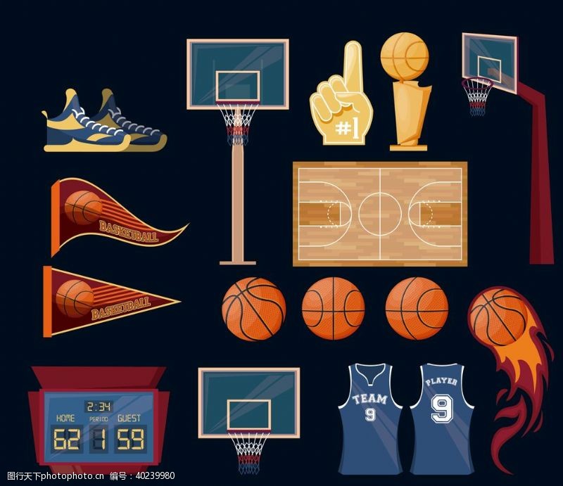 体育运动矢量篮球体育运动图片
