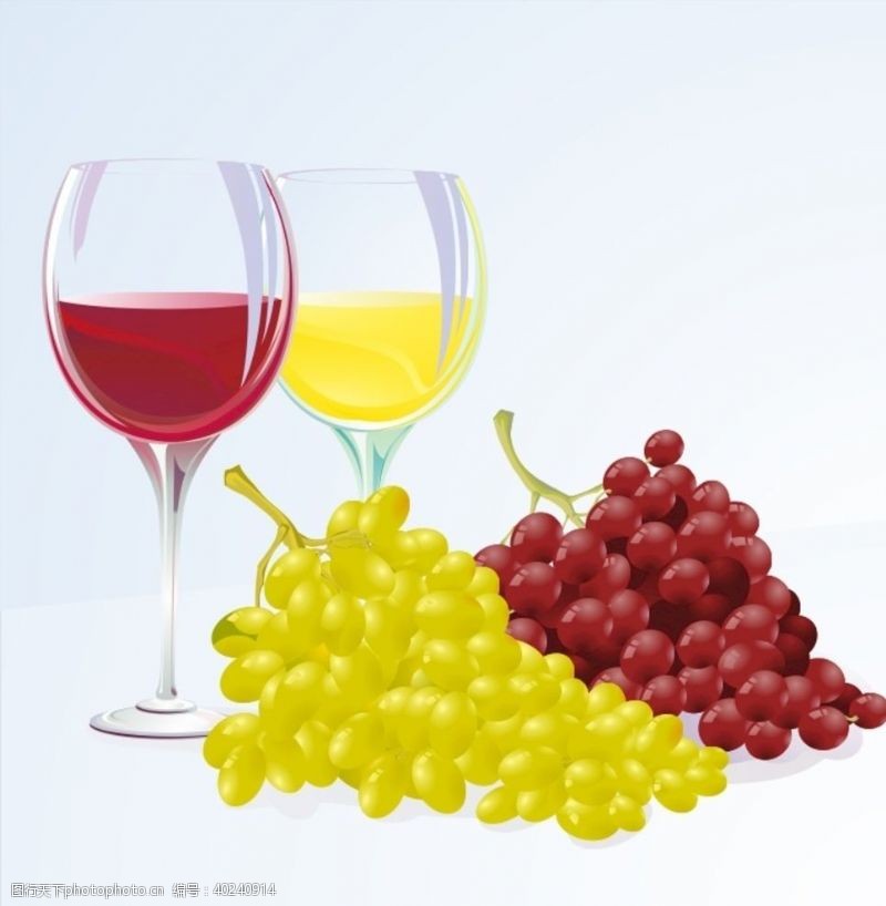 葡萄酒广告葡萄上图片