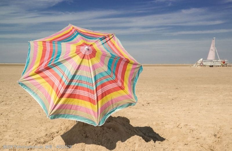海边伞图片