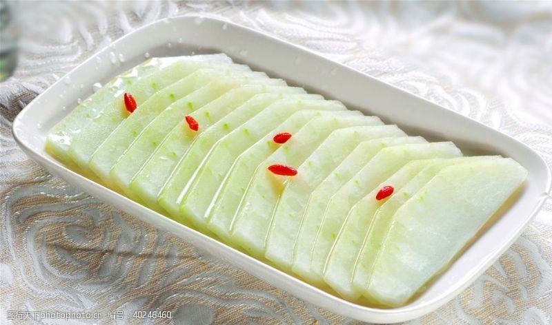 传统美食素冬瓜片图片