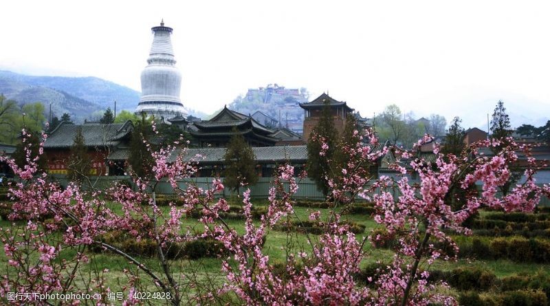 旅游海报素材五台山图片