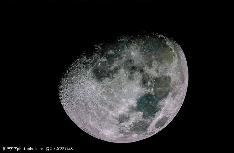 宇宙背景月亮图片