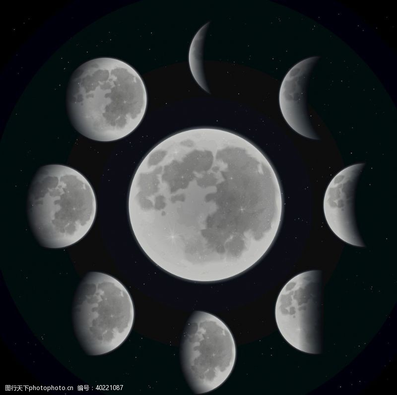 全球月亮月球图片