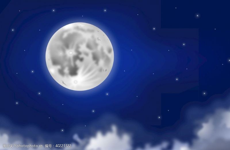 五月天月亮月球图片