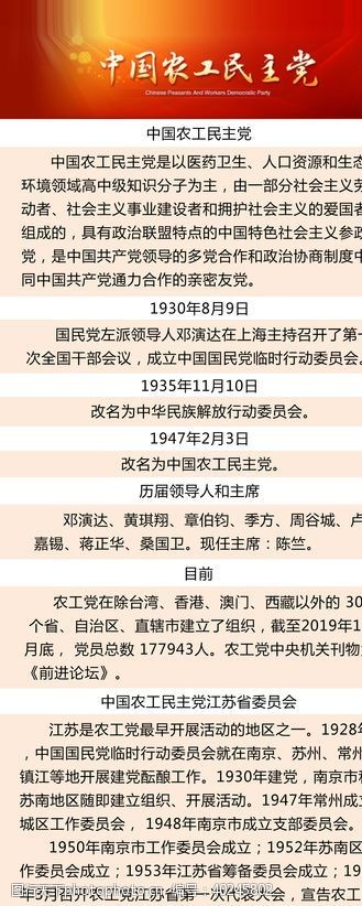 五标一图中国农工民主堂图片