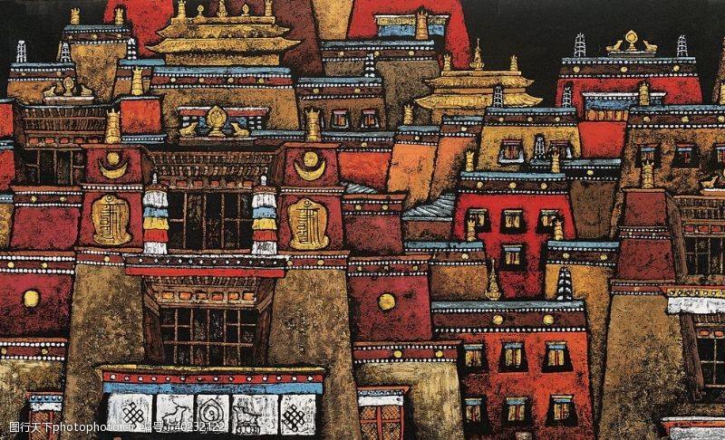 绘画书法藏族祥巴图片