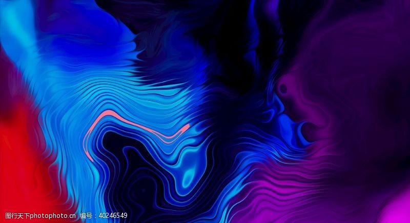 蓝色河流抽象背景图片