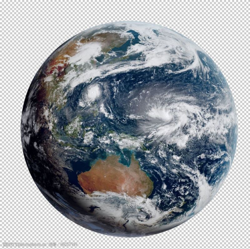 300分辨率地球免抠图片
