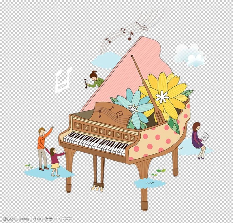 音乐招生海报钢琴图片