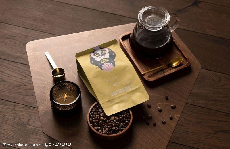 茶叶包装设计咖啡茶罐样机图片