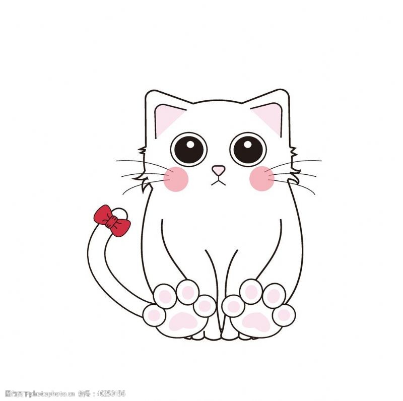 简笔画可爱的小猫图片