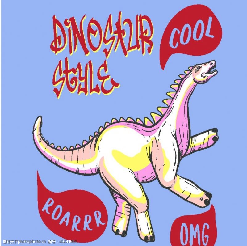 徽章恐龙动物图案游乐园动物园图片