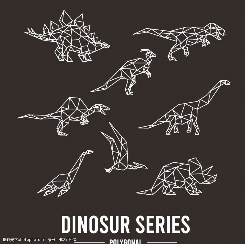 涂鸦画恐龙动物图案游乐园动物园图片